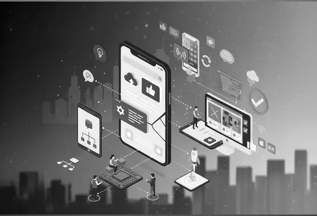 mobile app screens